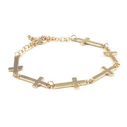 Armband - Fancy Me Cross Gold Bracelet