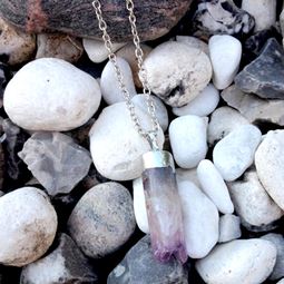 Halsband - Crystal Bullet Amethyst Necklace