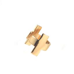Ringar - Cross Two Gold Ring