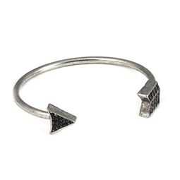 Armband - Arrow Bracelet Black Silver