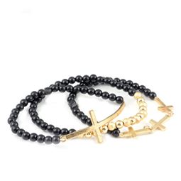 Armband - Cross Ready Black/Gold