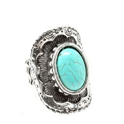 Ringar - Fashion Turkos Silver Ring
