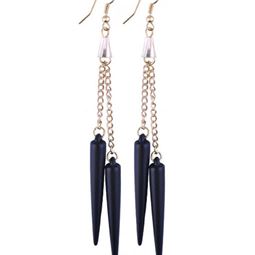 Örhängen - Black Spikes Tassels Earring