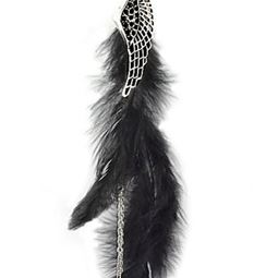 Örhängen - Feather Back to black Earing