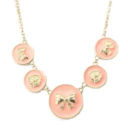 Halsband - Bow Coral Chain Necklace