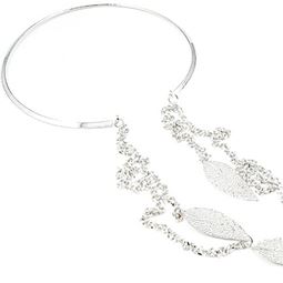 Halsband - Leaf Chain Collar Silver