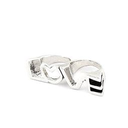 Ringar - Love Double Silver Ring