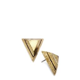 Örhängen - Line Triangle Earring Gold
