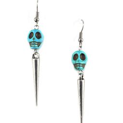Örhängen - Mezz Skull/Spike Earring Silver